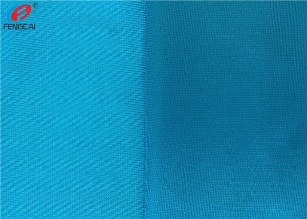 100 % Polyester Tricot Knit Fabric For Garments , Dazzle Shining Sports Fabric