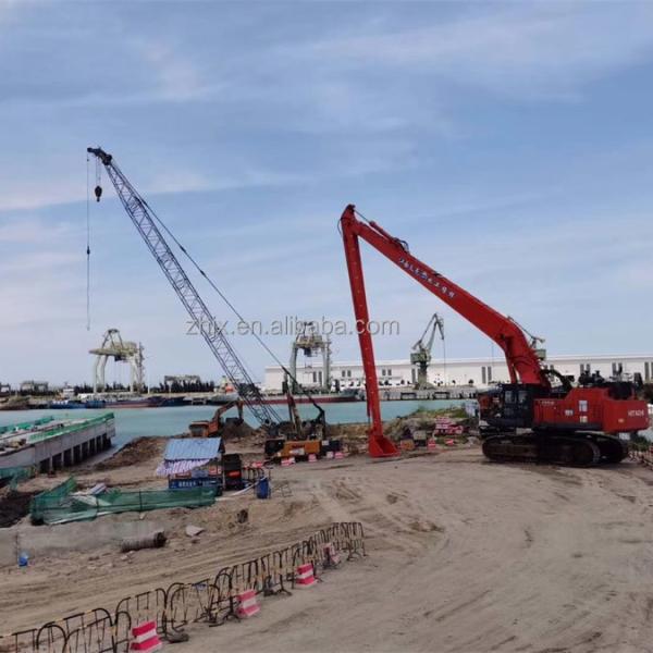 Excavator Long Reach Arm Hitachi 1200 Excavator Extension Digger Boom Stick Q355B Material 35 Meters