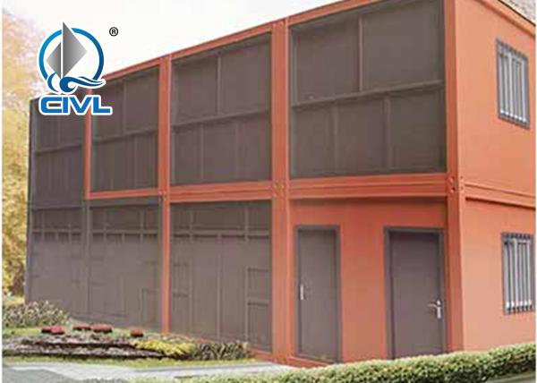 Mobile Hotel Modern Prefab Houses / Folding Prefabricated House Station Container Office