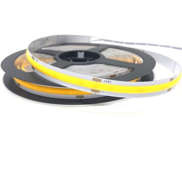 1000lm Flexible COB LED Strip RoHS 6000k Led Lights Cob 24v