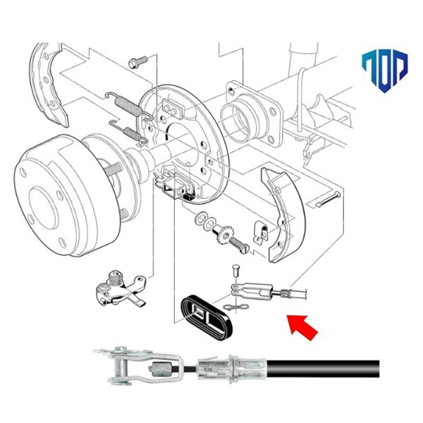 102557502 Club Car Precedent Brake Cables 2018 Up Drive&Passenger Side