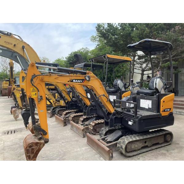 Used SANY SY16C Mini Excavator Smooth Operation For Working In Garden