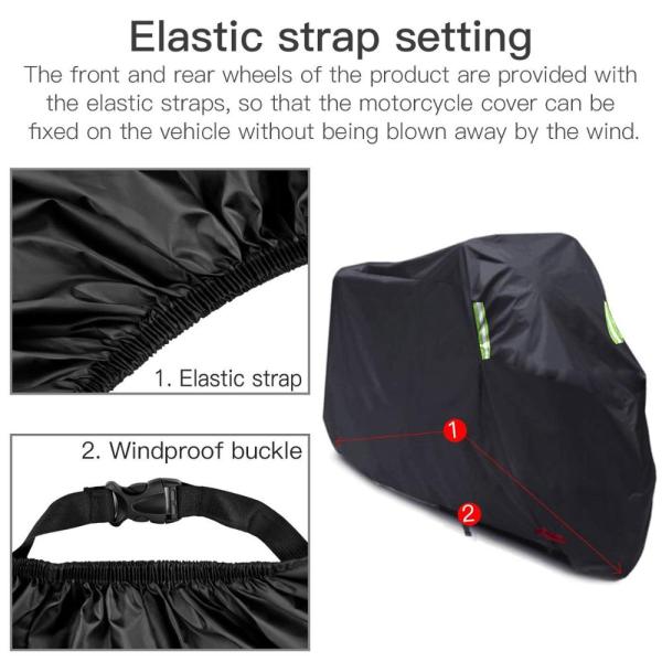 Inner Tube Heavy Duty Motorcycle Cover , Outdoor Motorcycle Dust Cover