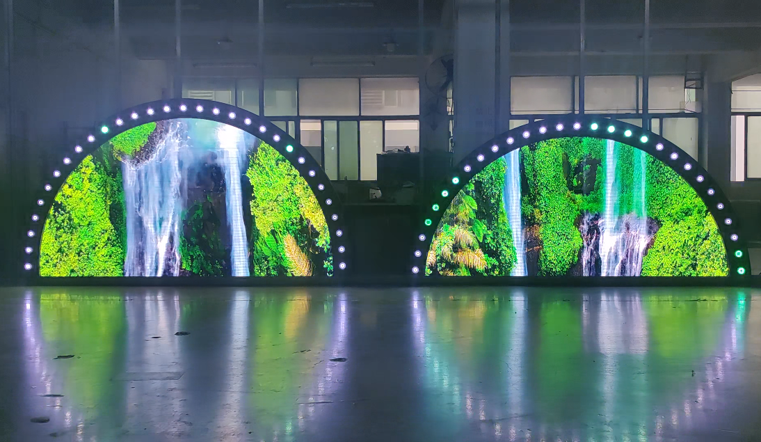 2m Diameter Circular Led Display Screen Side Round Led Display for Outdoor Advertising