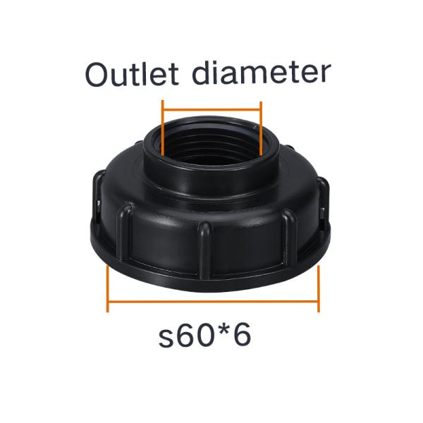 Drain Safety Manual Globe Valve IBC 1000L Valve 60 with 1/2'' 3/4'' Adapter Connection