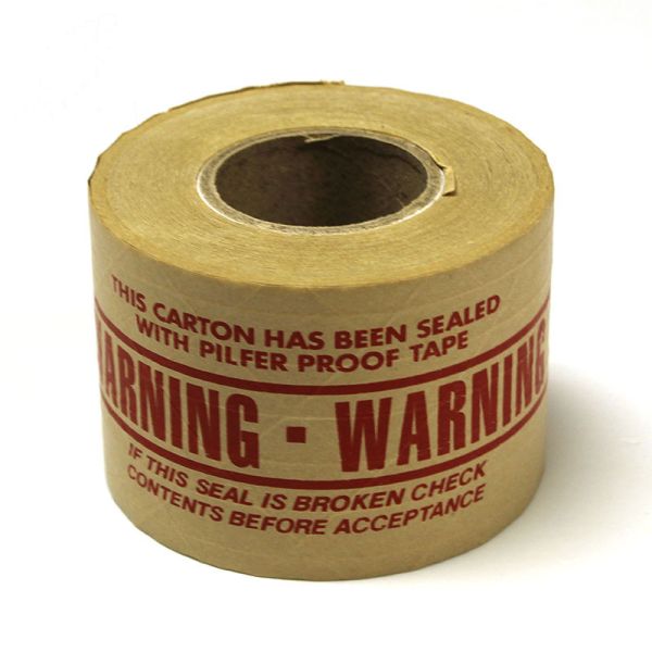 Custom Logo Kraft Paper Tape 48mm Heat-Resistant Brown Water Activated Reinforced Heavy Duty Packing Starch Glue Writable Tape