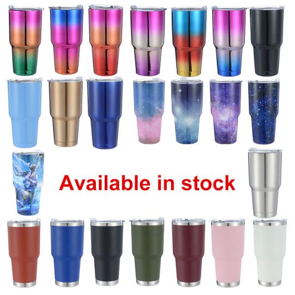 Unbreakable Double Wall Vacuum Insulated Coffee Tumbler Cup 900ML