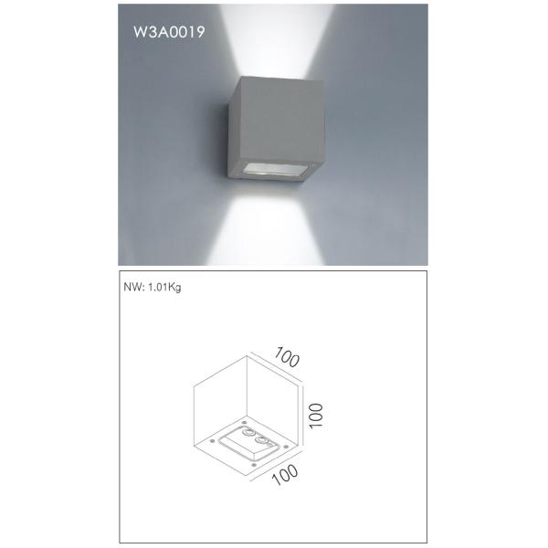 Energy Saving Indoor LED Wall Lights Ac230V Pure Aluminum 50HZ Wall Mounted Lights