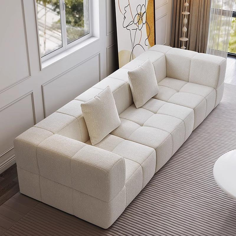 Custom Vacuum Packed Compressed Sponge Combination Sofa Ottoman Set Modular Sectional Couch Compressed Sofa Set for Home