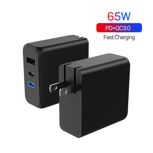 Fast Charger Foldable Usb C PD Adapter Private Mold 50Hz 12v 65W