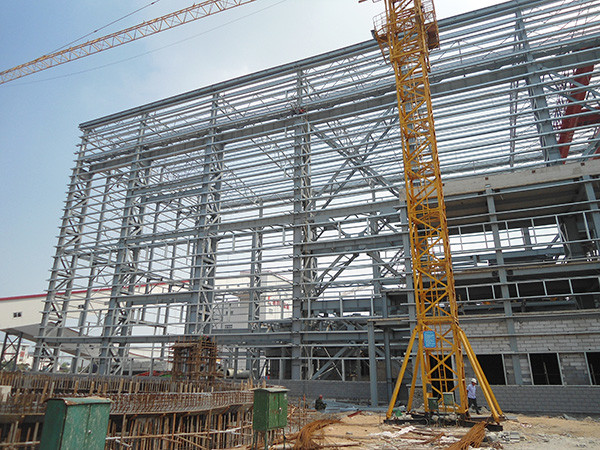 Industrial Prefab Steel Buildings Construction Q235B Q355B Steel Frame Modular Construction
