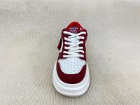 Thick Soled Women Red Sneakers Genuine Leather Red Trainers Womens