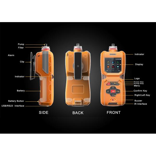 Rádio portátil do sensor do laser do monitor da poeira de PM1.0 PM2.5 PM10.0 que imprime o grande armazenamento