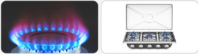 High Power 5 Burner Gas Stove Butane Portable For Outdoor Camping Or Travel