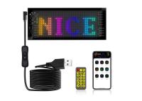 Panneau de signalisation LED flexible 16*32 Contrôle d'application affichage de défilement de message programmable Panneau LED de voiture flexible