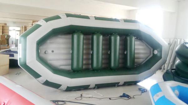 Heavy Duty 4 Person Inflatable Drift Boat Inflatable Fishing Dinghy Weight 58kg