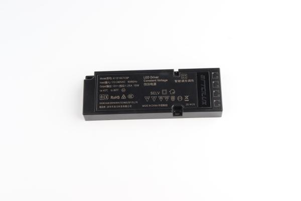 ETSC 15W-12V pilote LED à tension constante ultra-mince pour le chronométrage et le réglage CCT