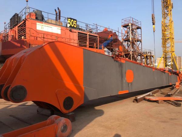 Durable Long Reach Excavator Booms 18 Meter River Constructin For Hitachi EX300 EX470