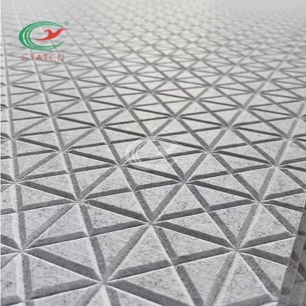 Recycled Indoor 3D Acoustic PET Felt Panels Engraved Multipurpose