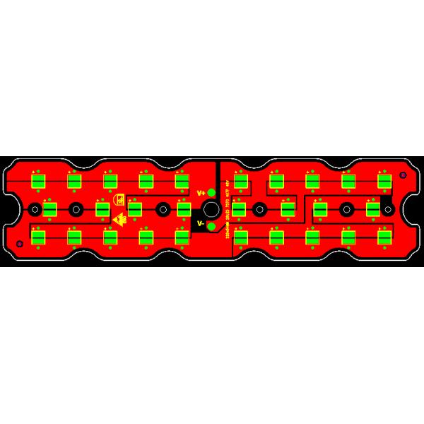 модуль доски PCB СИД 100W 28pcs 7070 SMD для уличных светов