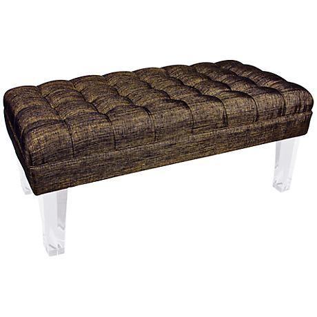 Indoor Ottoman Bench Upholstered Velvet Pink Red Green