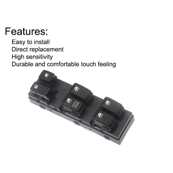 Double Row Master Power Window Switch Front Left MT Hyundai Sportage Six Key Led