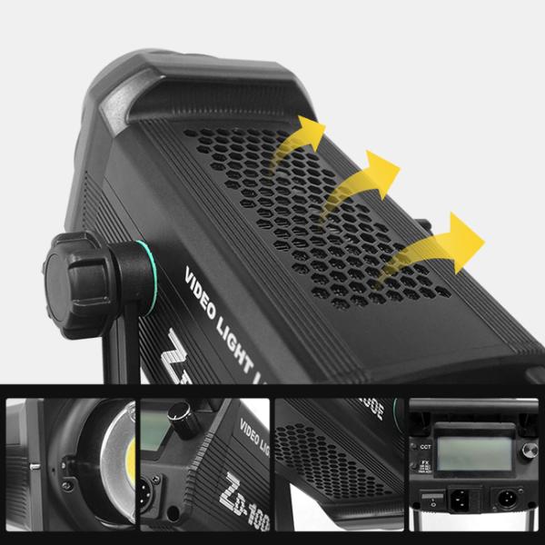 Дневной свет 3200к 6500к Cob Video Led Studio Light 100w Камера аксессуары Dmx Контроль для прямой трансляции