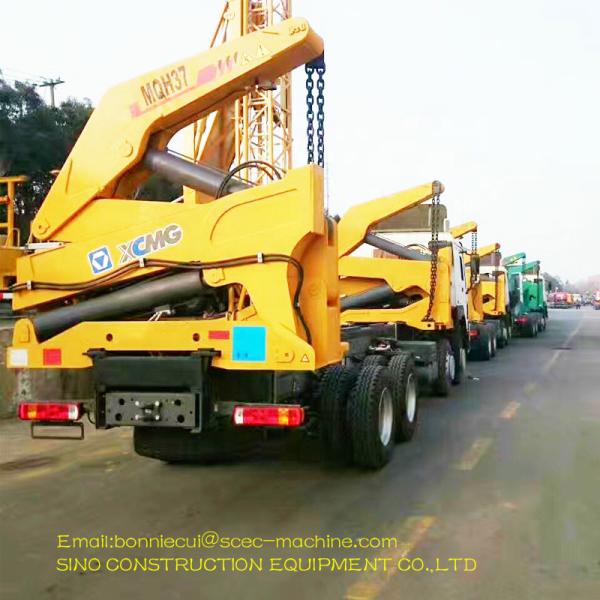 Бортовой трейлер заграждения погрузочно-разгрузочного оборудования МКХ37А порта подъема телескопичный с кнопкой стоп