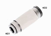 4mm - 16mm Brass One Touch Push-in Fitting Slot Type , Pneumatic Tube Fittings