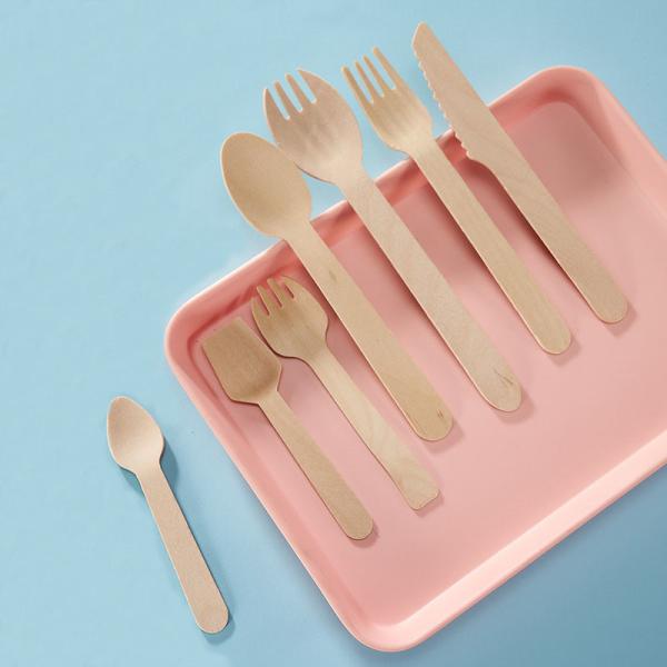 Устранимый деревянный столовый прибор устанавливает экологическое Biodegradable Compostable