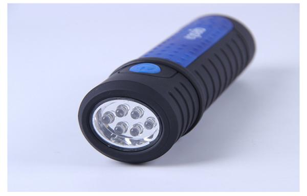 Blue Warning Rechargeable LED Work Torch With 3.7V Li Polymer Battery AU Standard