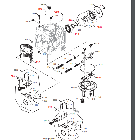 Dan foss 90R130 90L130 90L130KN серия Изменное смещение поршневого насоса