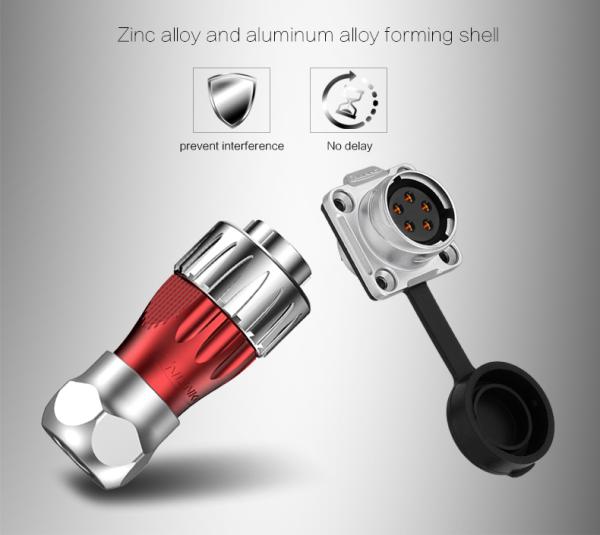 CNLINKO Waterproof Electrical Male Female Connector 3 Pole Wire Plug Socket 3 Pin Power Connector
