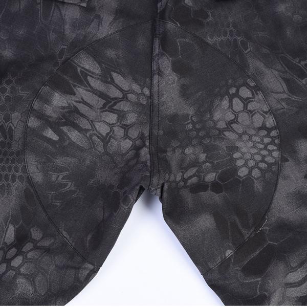 Black Python Camo Uniform Military Camouflage Suits 35% Cotton Police Camouflage Uniform