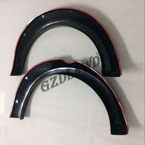 O para-choque preto matte da roda do estilo do bolso do ABS alarga-se para Mitsubishi Triton L200 2015 2016