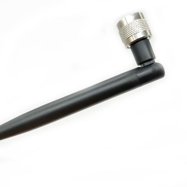 F Connector 4G LTE Antenna 5DBi Gain Black WiFi 50ohm Impedance For Ip Camera