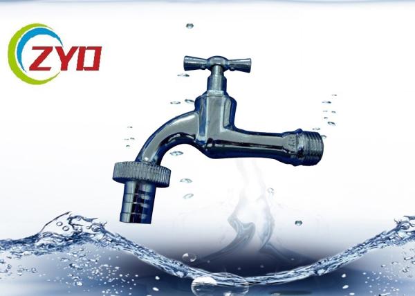 Brass Lead Free Chrome Plating Washing Machine Bibcock With Aluminum T Type Handle
