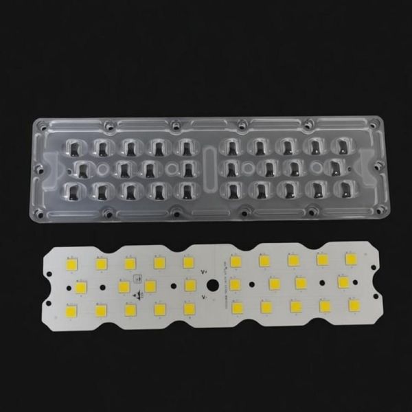 7070 SMD LED Street Light Module with 158x103 Degree Beam Angle and 5050SMD LED Chip for 50W-120W Sidewalk Lighting