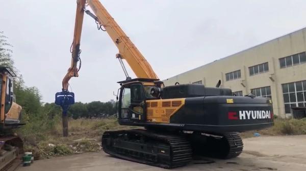 470Kn máquina escavadora de Ton Hydraulic Pile Driver For da força centrífuga 3