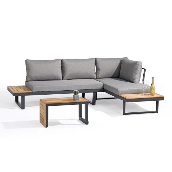 Modern Design Outdoor Garden Furniture Metal Aluminum Lounge Set for Patio Sofa