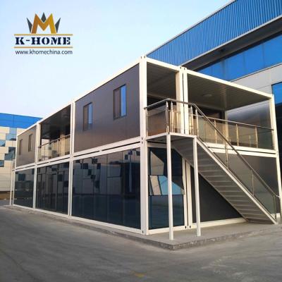 da casa pré-fabricada modular do escritório do recipiente do bloco liso de 40ft casa luxuosa do recipiente