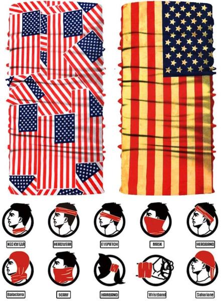 Balaclava African Print Hairband Seamless Head Scarf
