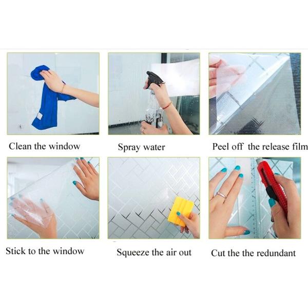 Decorative Privacy Window Film for Glass Stickers Removable Static Cling Film