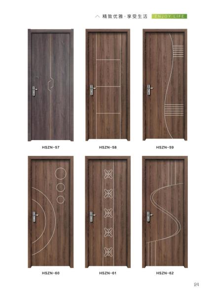 Innovative Residential WPC Laminated Door Various Styles Waterproof
