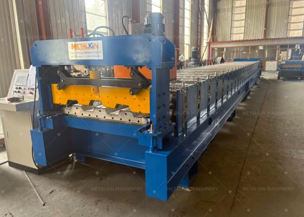 High-Strength Floor Deck Roll Forming Machine With 18 Forming Stations And Wall Panel Frame