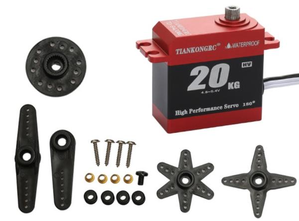 TIANKONGRC TD-9420MG 20KG  Waterproof Servo High Torque Motor Digital Servo Underwater RC Servo for RC Car Robot Helicopter