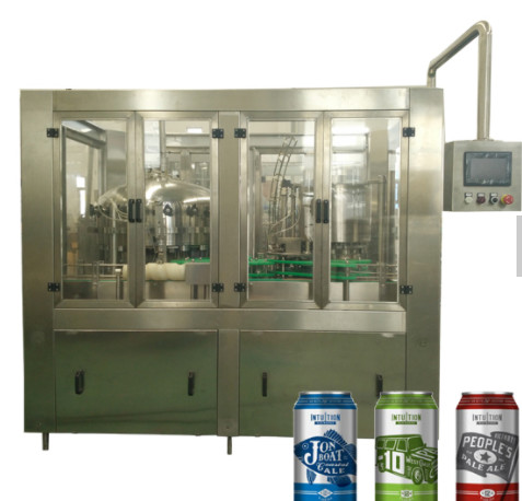 Cans aluminium juice / beverage / beer filling machine beer can filler aluminum can filling sealing machine in factory p