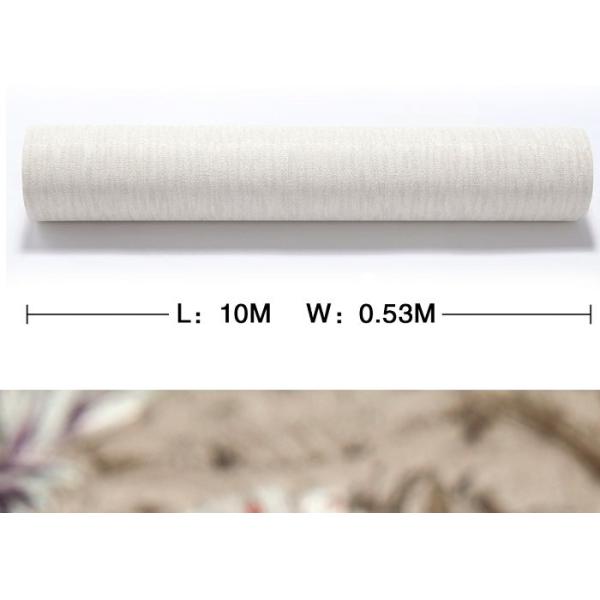 0.53*10M Simple White Washable Vinyl Wallpaper , Fashion Wallpaper for Bbedrooms