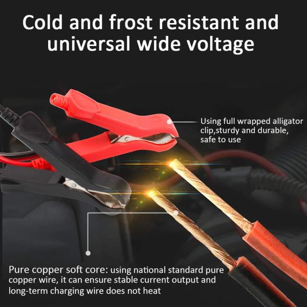 3 Stage Automatic 12V AGM GEL WET Lead Acid Battery Pulse Repair Fast Charging