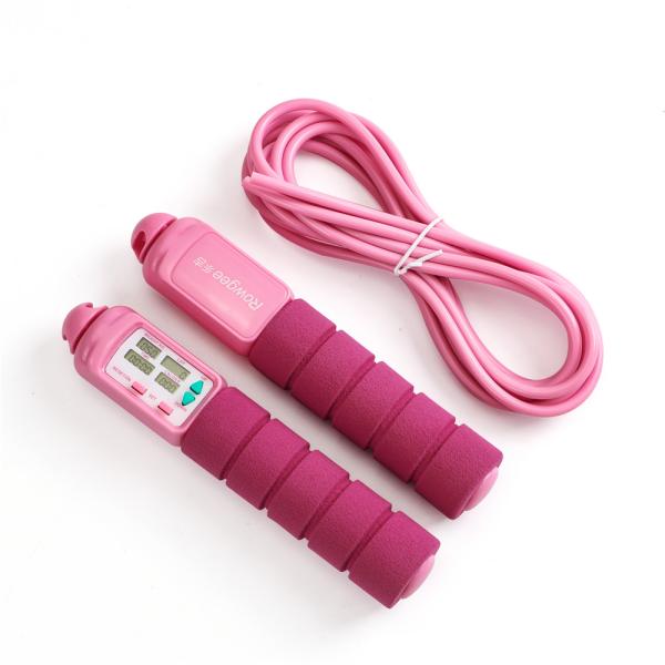 Minimalist Design Meranti Pink Fitness Jump Rope Electrode Aesthetic